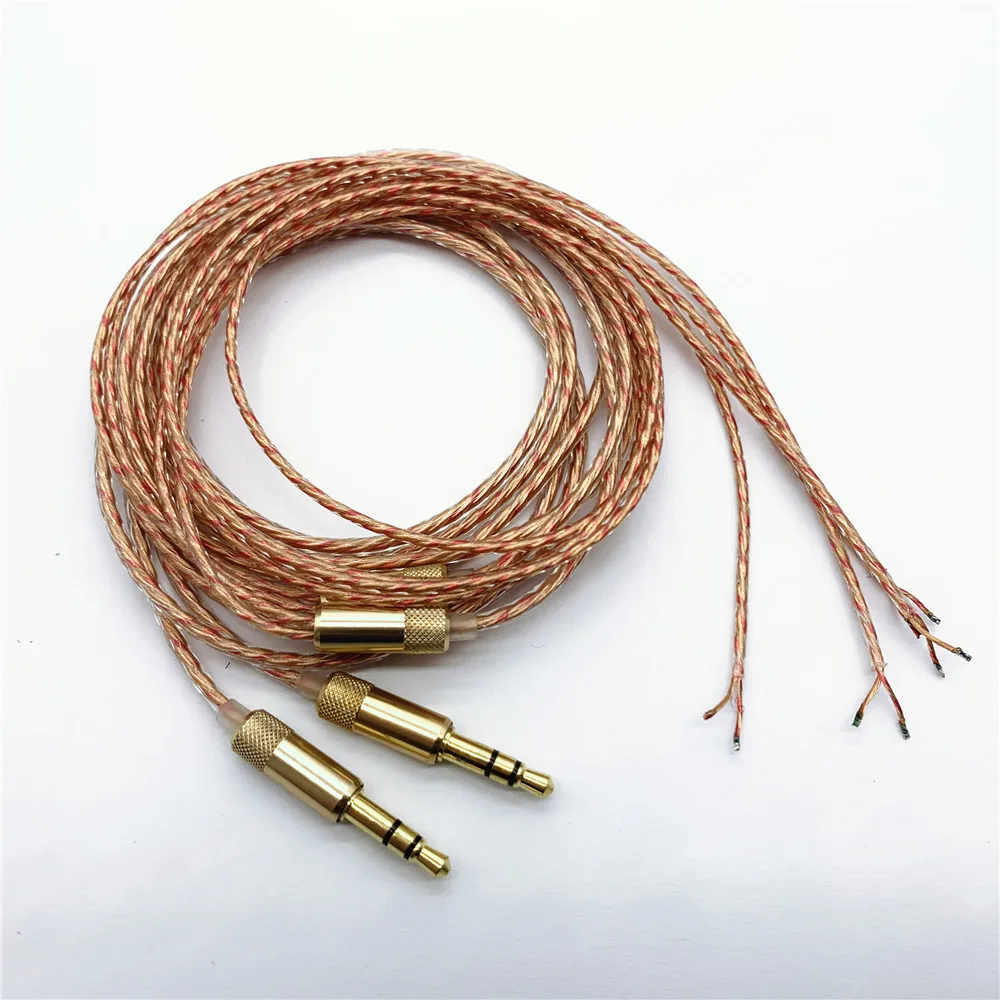 

40 core 5N single crystal copper cable diy earphone wire 2pcs