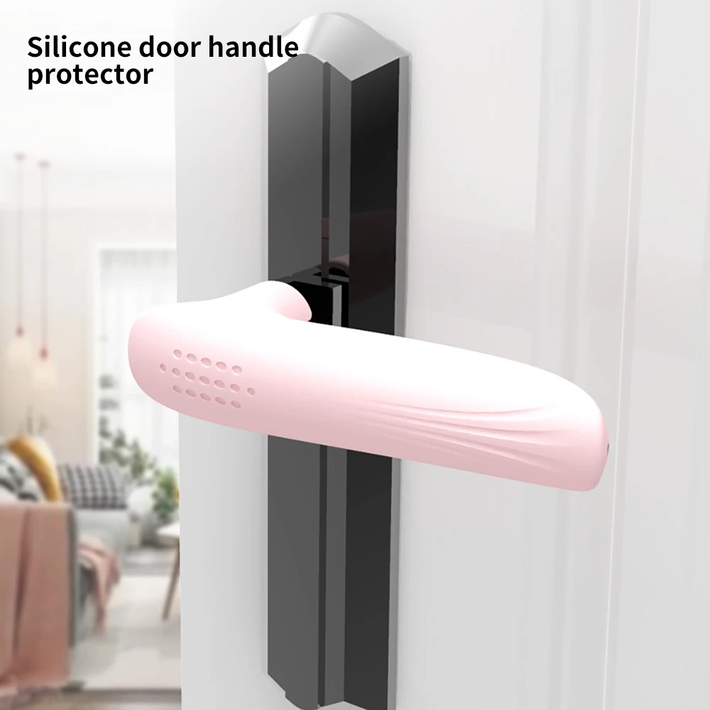 

2x Home Door Handle Knob Silicone doorknob Safety Cover Protector Baby Child Protection Products Anti-collision