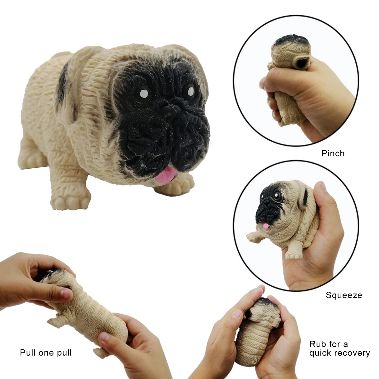 

Novelty SharPei Shape Toys Venting Decompression Doll Stress Reliever Gift for Adult Kids Children FOU99