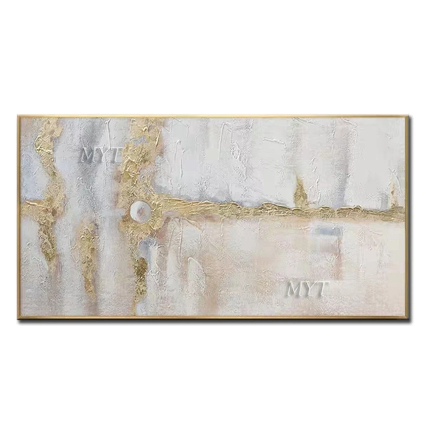 

Комнатный Настенный декор Ручная роспись Абстрактная позолота картина маслом на холсте Настенная картина домашний декор для гостиной без ...