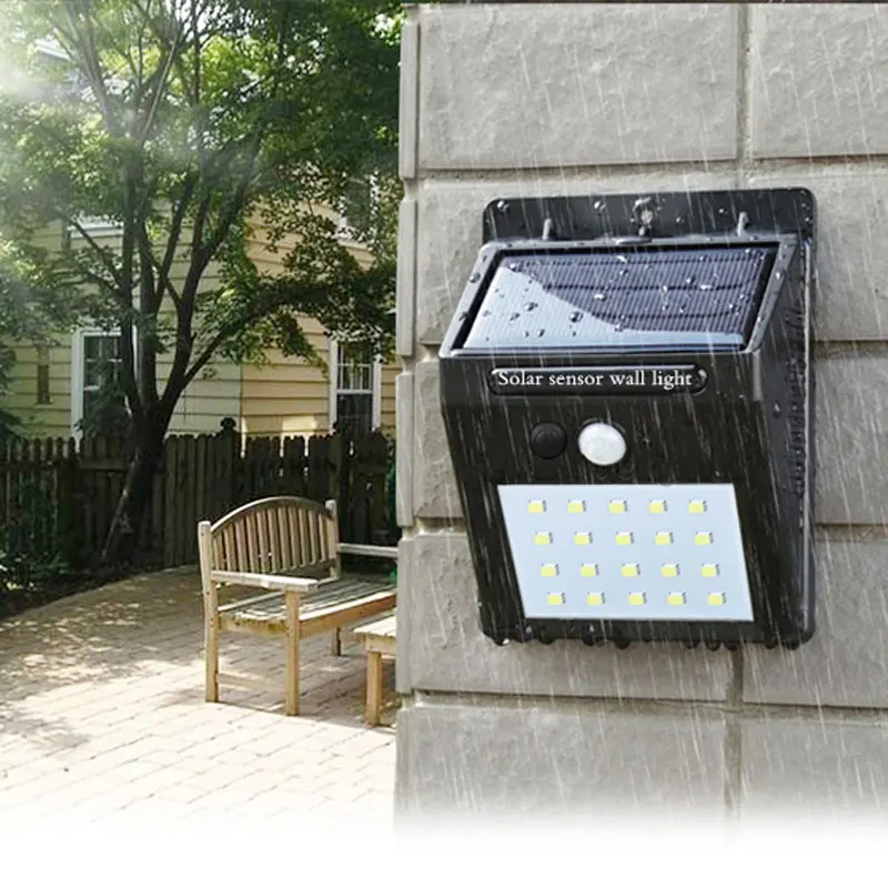 

LED taschenlampe outdoor sensor wand wasserdichte solar garten licht sensor automatisch lampe motion Nacht blubs