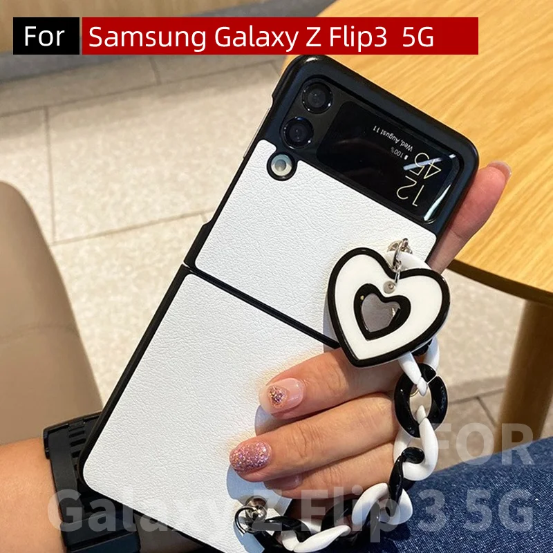 

Чехол для Samsung Galaxy Z Flip3 5G, милый чехол для Samsung Z Flip 3 5G Flip3, чехол со шнурком для девушек