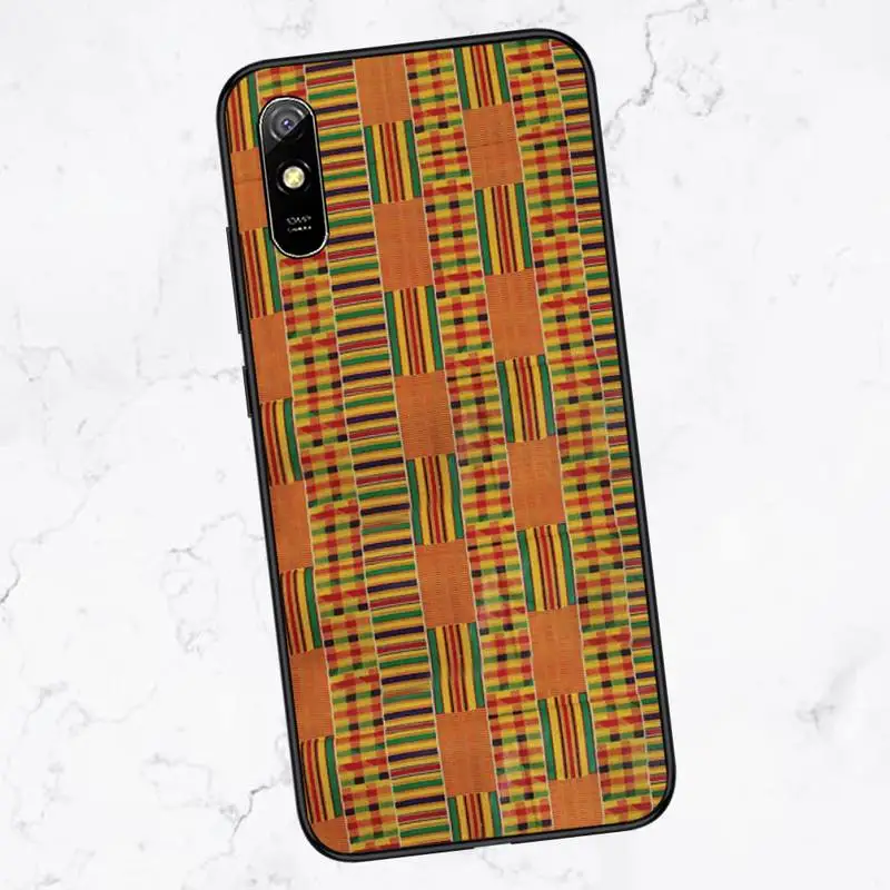 

African style fabric print Phone Case For Xiaomi Redmi Note 4 4x 5 6 7 8 pro S2 PLUS 6A PRO
