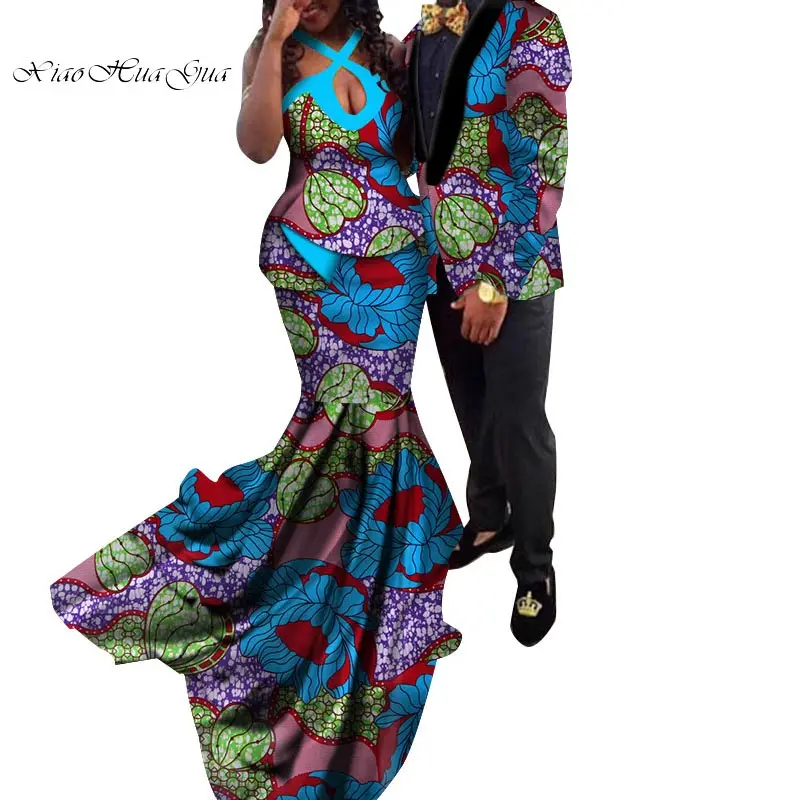 Африканская парная одежда африканские платья для женщин богатые Длинные