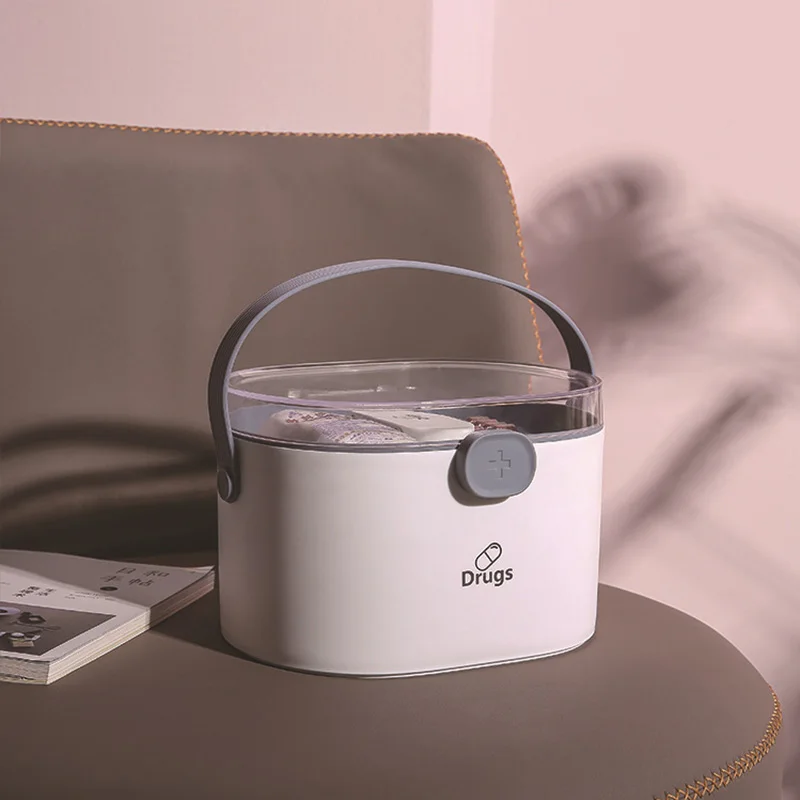 Медицинский ящик Многофункциональный Семья медицинский с двойным Слои