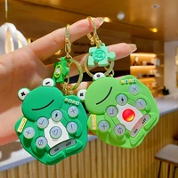 unzip frog gopher machine key keychain ring 2021 new year pendant lanyard gift for couples wholesale lucky jewelry