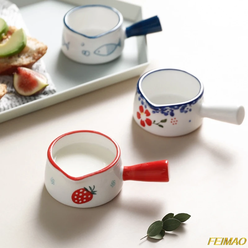 

Ceramic Mini Milk Cup With Handle Japanese Milk frothing Jugs Coffee Milk Pot