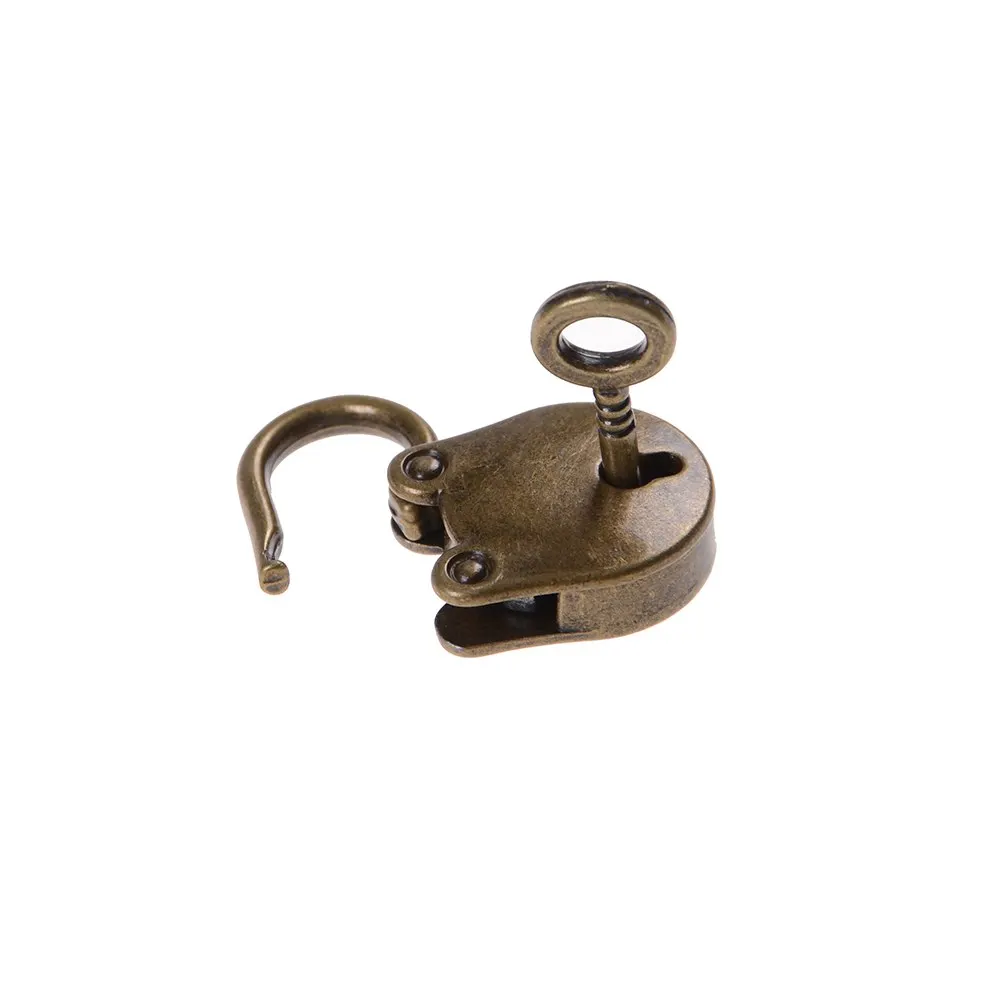 

1 Set Mini Archaize Padlocks Key Lock With Key Old Vintage Antique Style Lock