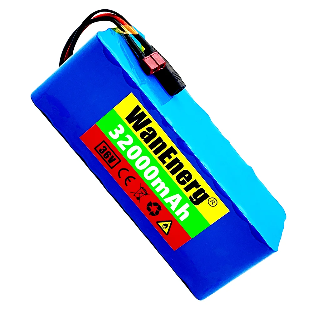 

36V 10S4P 32000mAh 600W High power&capacity 42V 18650 lithium battery pack ebike electric bicycle motor scooter with 20A BMS