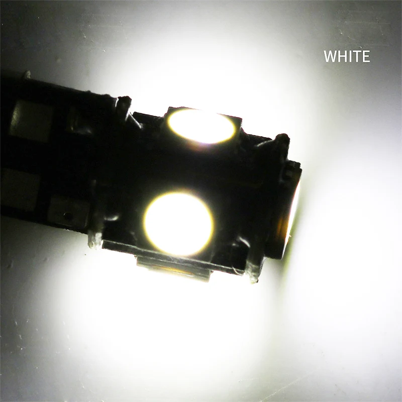 10 шт. BA9S Canbus 5 smd 5050 Led H6W T11 T4W без ошибок для чтения в автомобиле купольная дверная