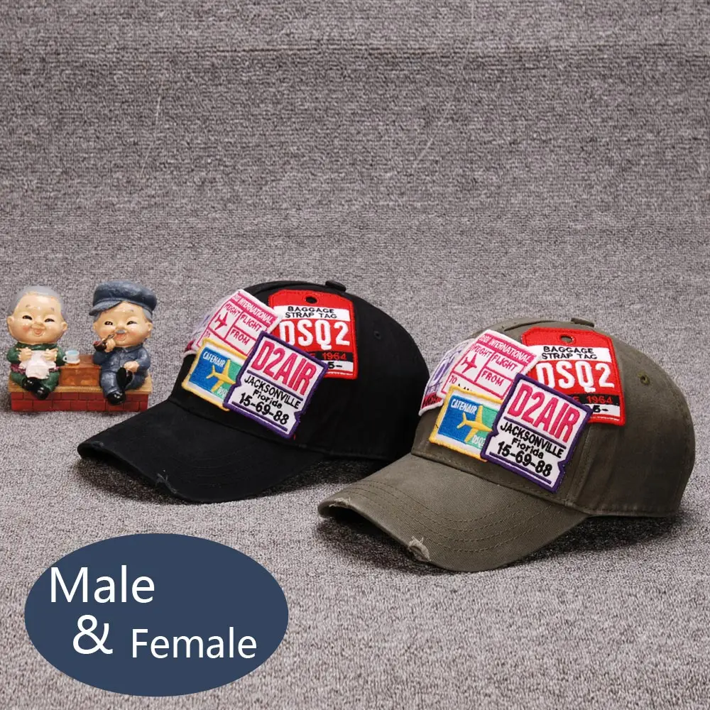 

DSQ Casual Brand Snapback Baseball Cap for Women Men 2021 Solid Letter Snapback Caps ICON Letter Bone Gorras Casquette