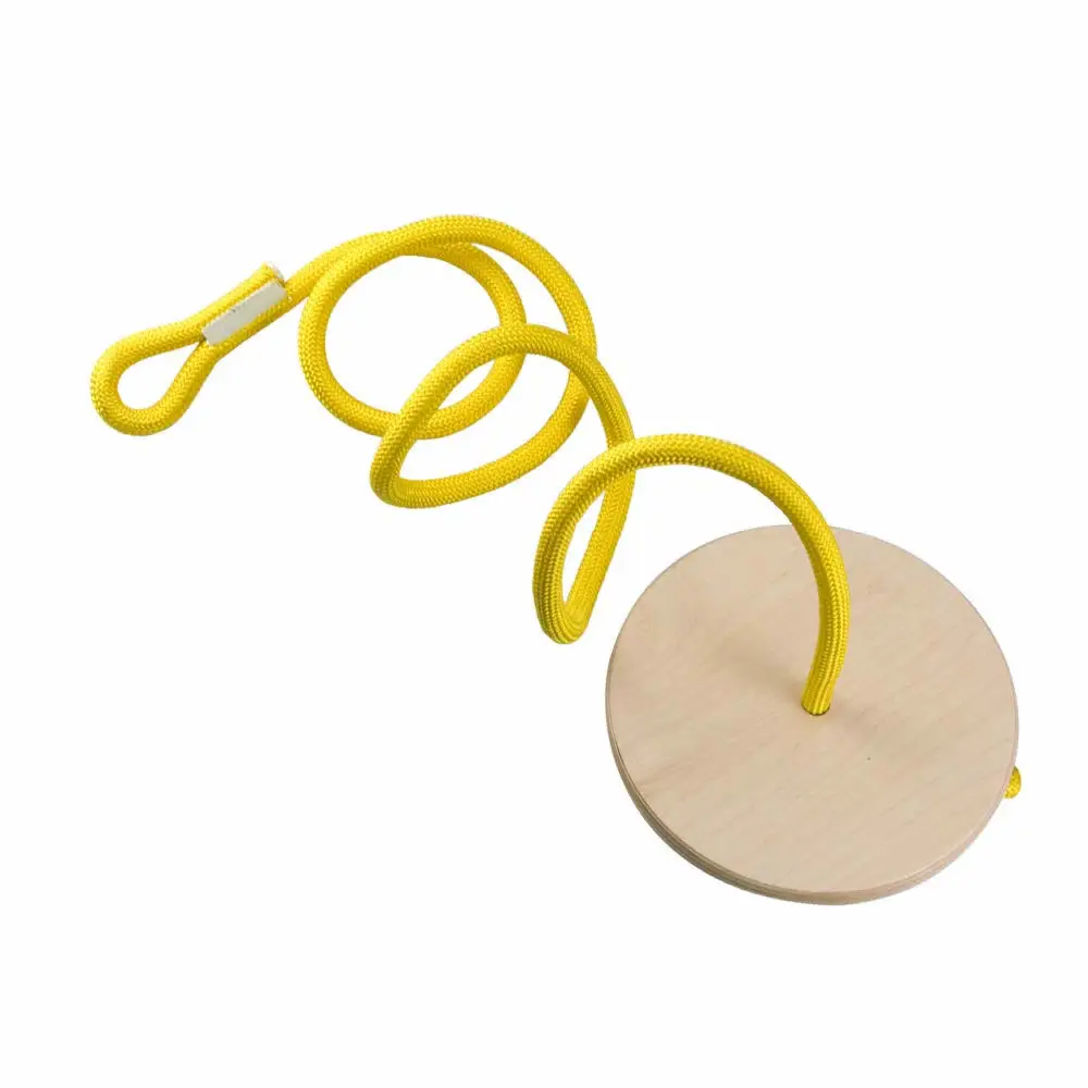 Дети открытый деревянный круглый качели диск дерево высокая прочность