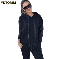2021 autumn tracksuit 2 piece set women streetwear casual matching sets loose two piece top and pants fitness clothing