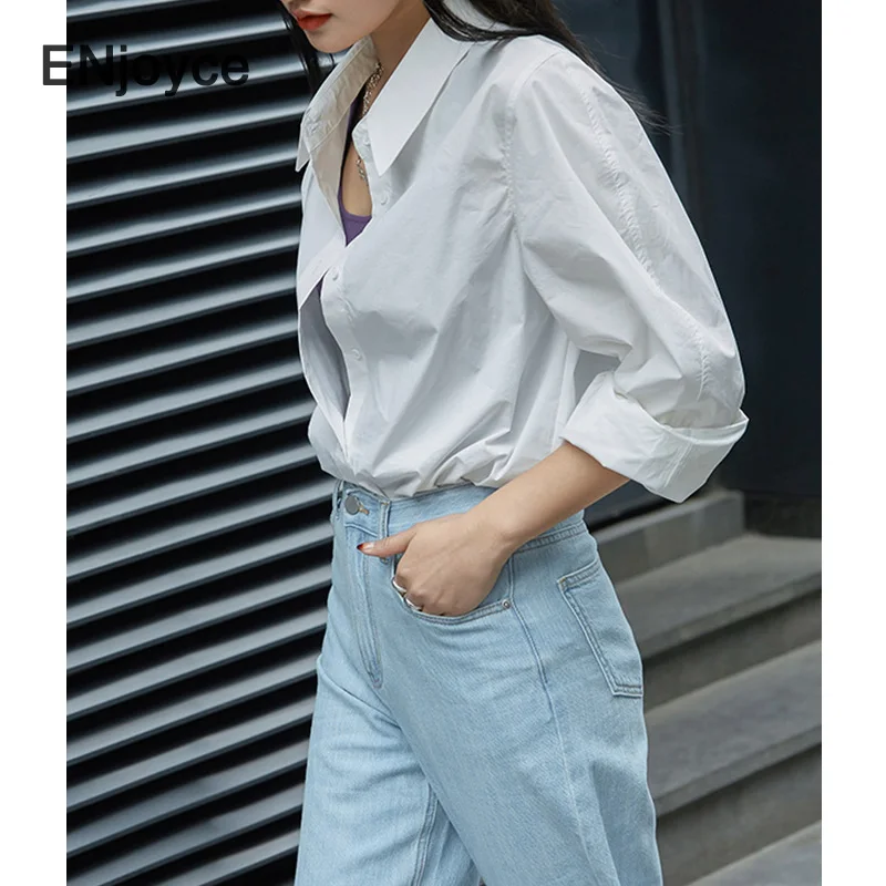 

Women Casual Yellow Blouses Long Sleeve Office Shirts Turn-down Collar Shirt Ladies Loose Plus Size Tunic Tops New Spring 2021