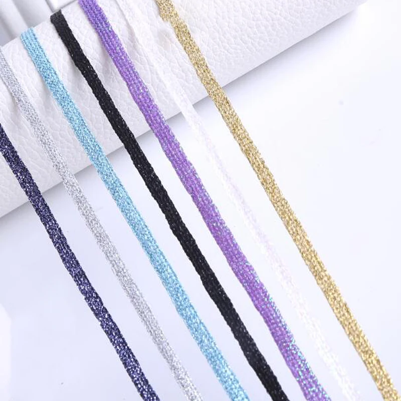 100 метров оптовая продажа 6 мм цвет блестящий плоский шнур сделай сам кукла одежда