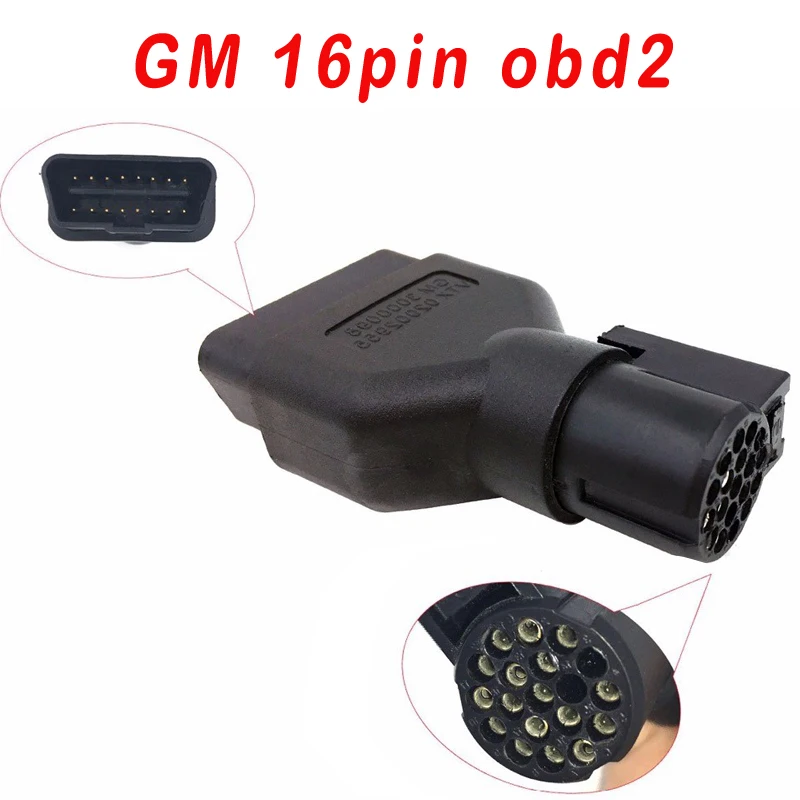 GM TECH 2 16PIN Scanner OBD2 OBDII Adapter Connector GM 3000098 VETRONIX VTX 02002955 Diagnostic Tool