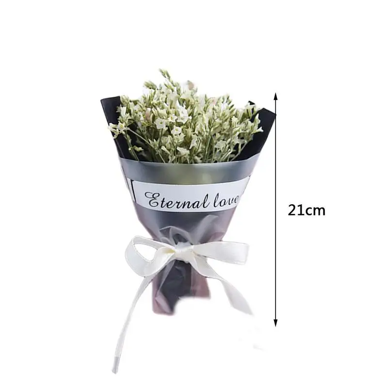 

Mini Dried Flower Wedding Bouquet mariage Party DIY Decoration Valentine's Gypsophila Gift Silk Day Home Starry Photo Props N5R8