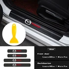 4 шт. автомобильный Стайлинг порог двери педаль подоконника протектор углеродного волокна наклейки для Mazda Axela 2 3 5 6 CX-5 CX-4 CX 7 CX-9 MX-5