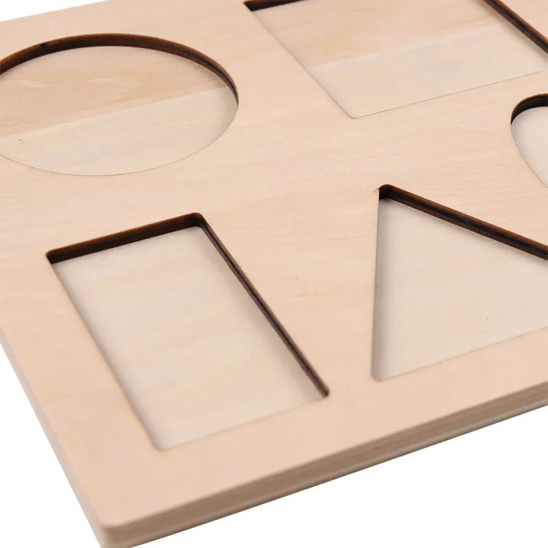 Пазл Монтессори разных цветов объемная ручка для обучения детей Детский