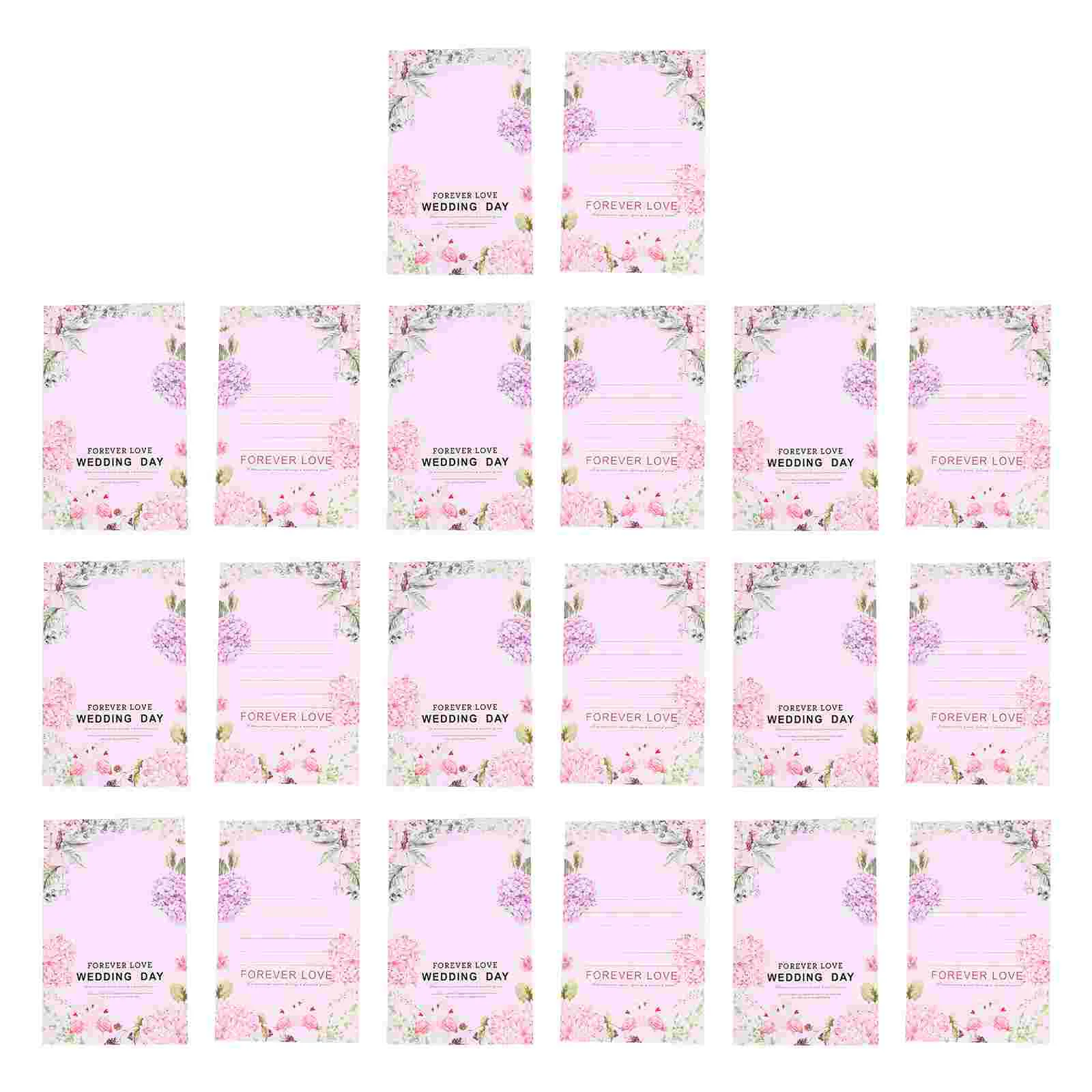 

20pcs Creative Paper Place Cards Wedding or Party Seating Cards (Assorted Color)