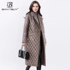 BAIYTBUY, новинка 72681 года, Весенняя хлопковая стеганая длинная куртка-пуховик для женщин, зимняя куртка, осенняя одежда, женский пуховик, пальто,