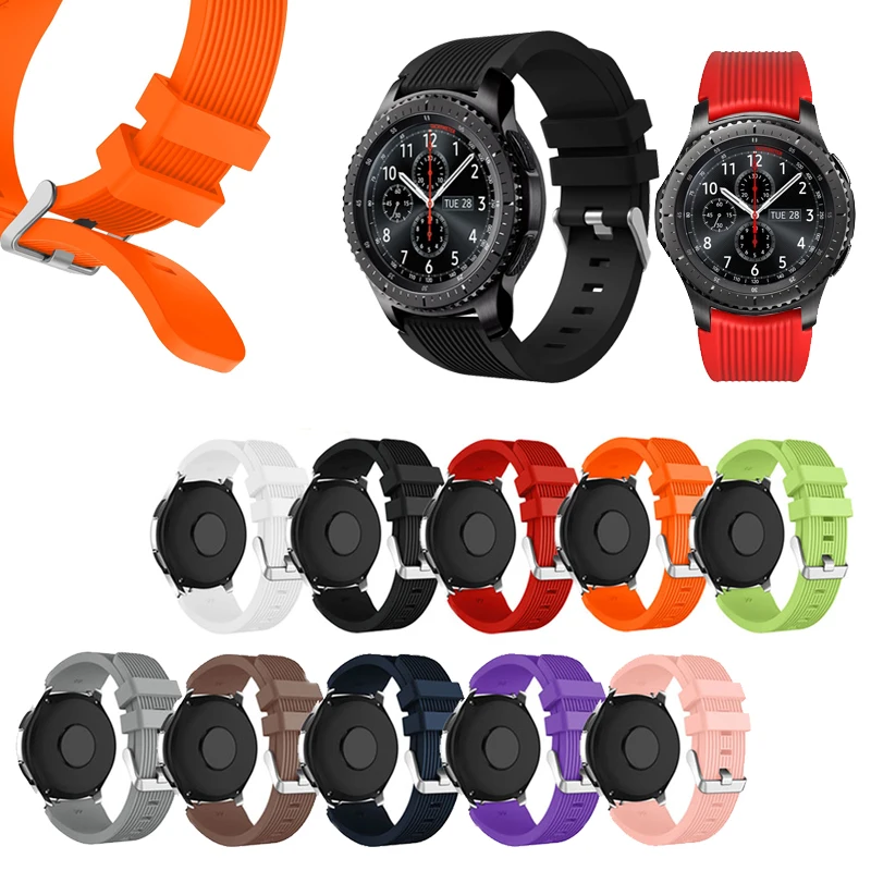 

Сменный силиконовый ремешок 20 мм 22 мм, спортивный ремешок для Samsung Gear S3 Frontier S3 Classic, для часов 3 45 мм/Galaxy 46 мм