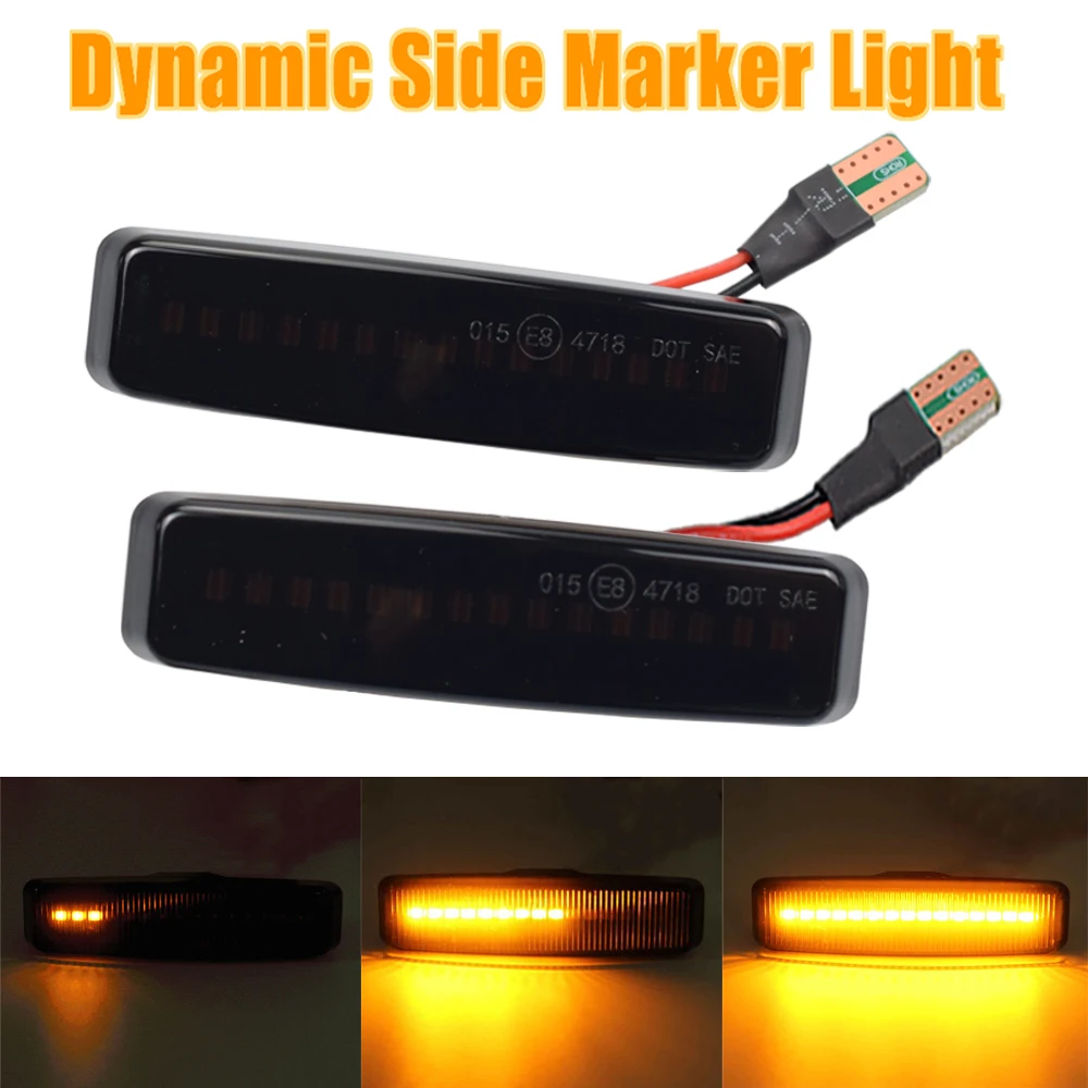 Flowing Water Blinker LED Dynamic Turn Signal Light For BMW 5 Series E39 1995-2003 M5 Side Marker Flashing Indicator | Автомобили и