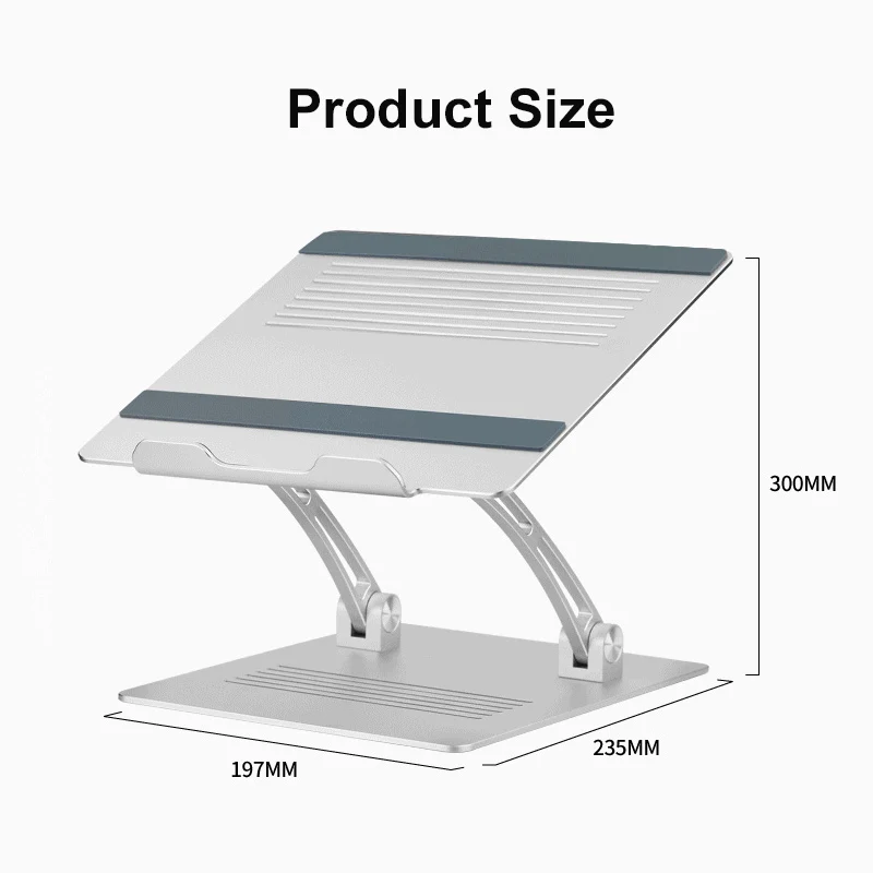 

Adjustable Laptop Stand Aluminum Laptop Holder For Macbook Pro Foldable Support Notebook Stand Base Cooling Pad Standing Desk