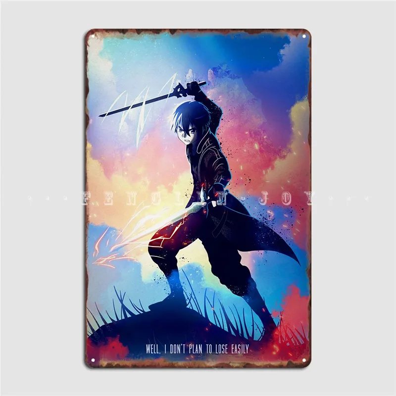 

Металлический знак Kirito, украшение для клуба, дизайн бара, оловянные плакаты