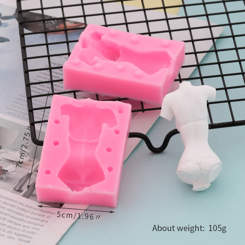 Кукла средства ухода за кожей 3D силиконовая форма для фонданов, шоколада для декорирования торта глины пресс-форма для мужские и женские DIY Инструменты для выпечки для свадьбы