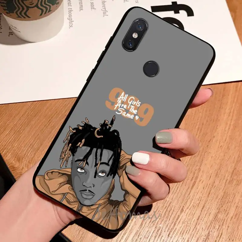 

Rapper Juice WRLD singer Phone Case For Xiaomi Redmi note 7 8 9 t max3 s 10 pro lite coque shell cover funda