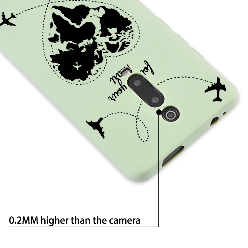 

Worl Map Travel Plane Phone Cases for Redmi Note 8 pro K20 Avocado Green Silicone Cover Back Case for Xiaomi Mi 10 pro 9T se