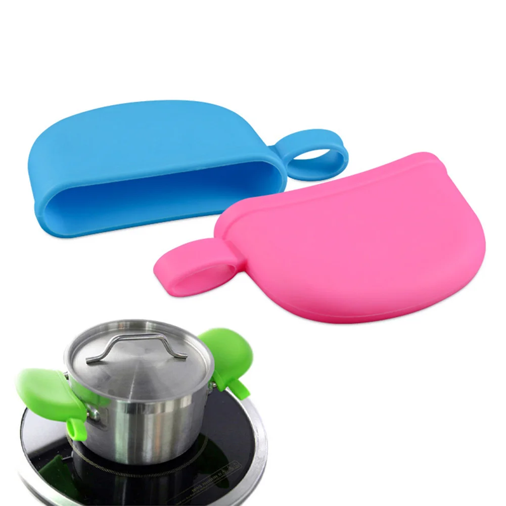 Silicone Heat Resistant Holder Anti-skid Cookware Kitchen Utensil Safe Grip Sleeve Handle Cover Anti-scalding Saucepan Pot | Дом и сад