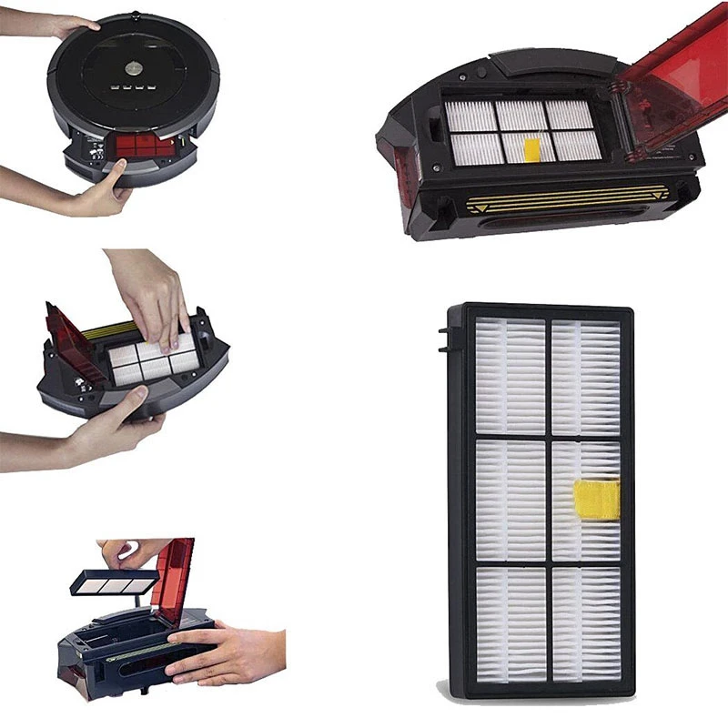 Hepa Filters Replace Brush Kit Parts Accessories for Irobot Roomba 805 860 861 865 866 870 871 880 885 960 966 980 Series | Бытовая
