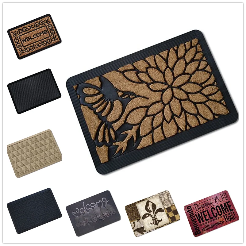 Thick 5D simulation printing rubber door mat water absorption non-slip kitchen floor G | Дом и сад