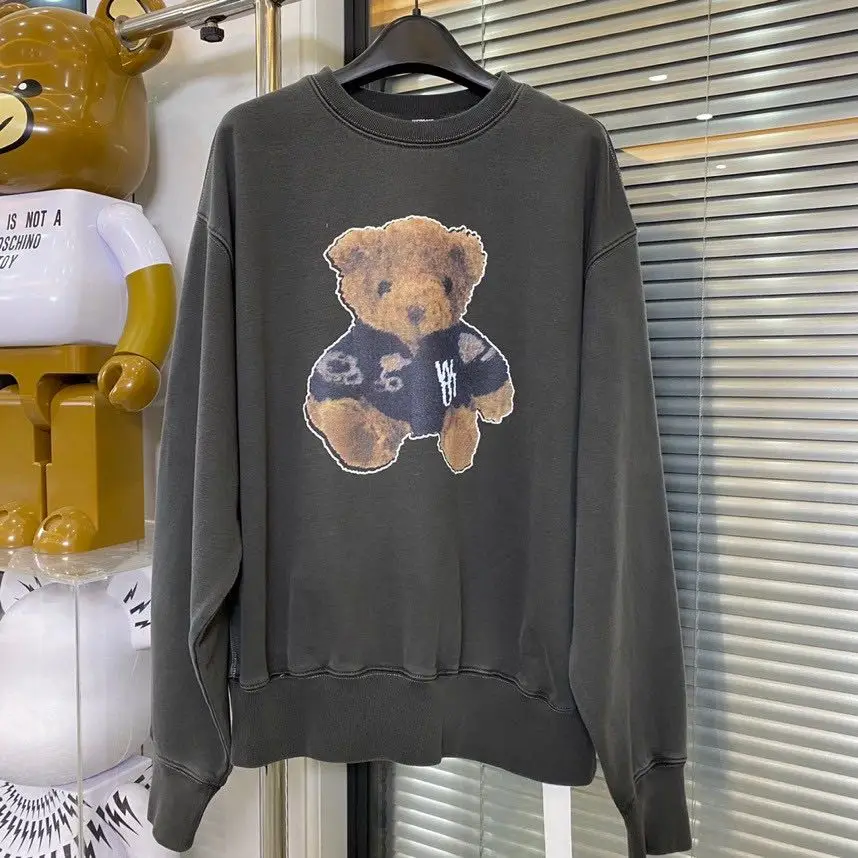 Новое поступление 2021 мужские толстовки хорошего качества с медведем худи для