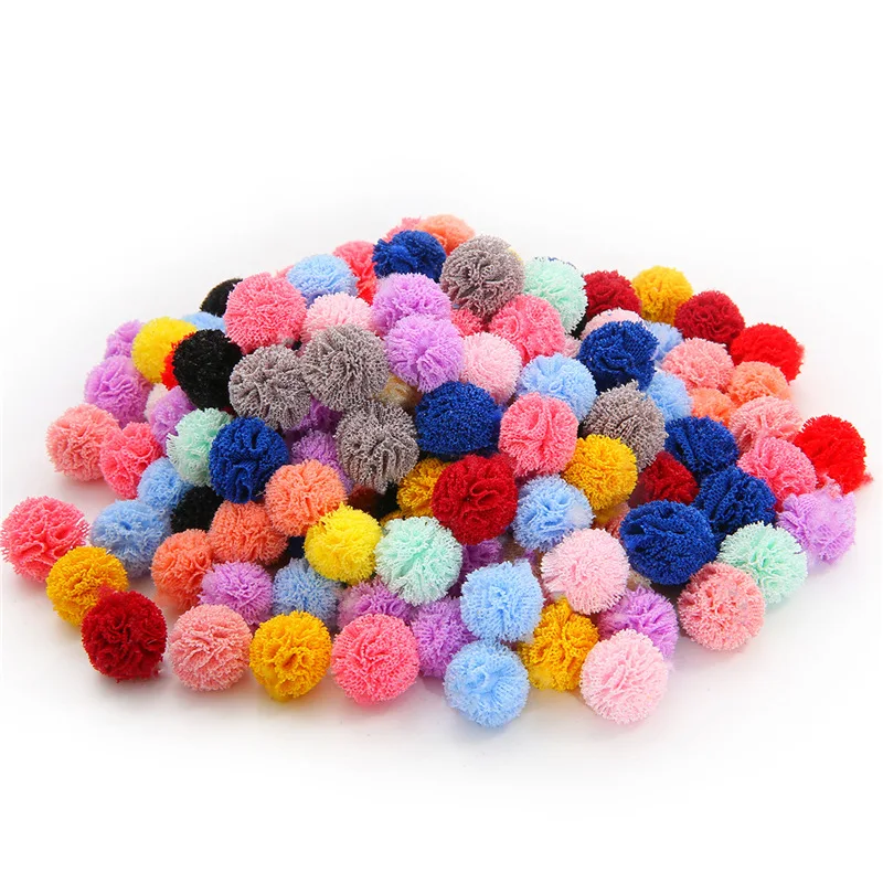 

15mm 30pcs Mix Color Mini Fluffy Soft Pom Poms Pompoms Ball Handmade Kids Toys Wedding Decor DIY Sewing Craft Supplies 20g