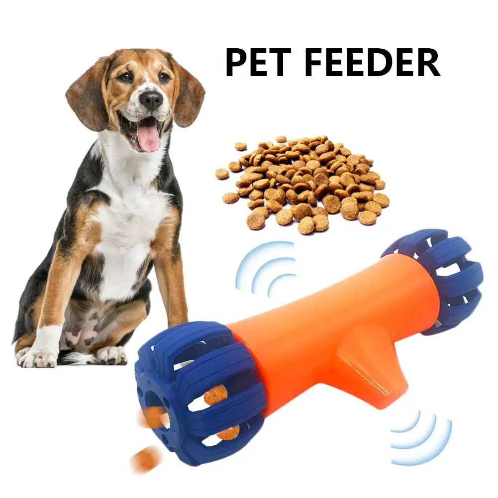 

New Arrives Electric Dog Leaking Food Toy Pet Feeder Bite Toy Cat Dog Bone Slow Food Dispenser Health Pet Food Toy
