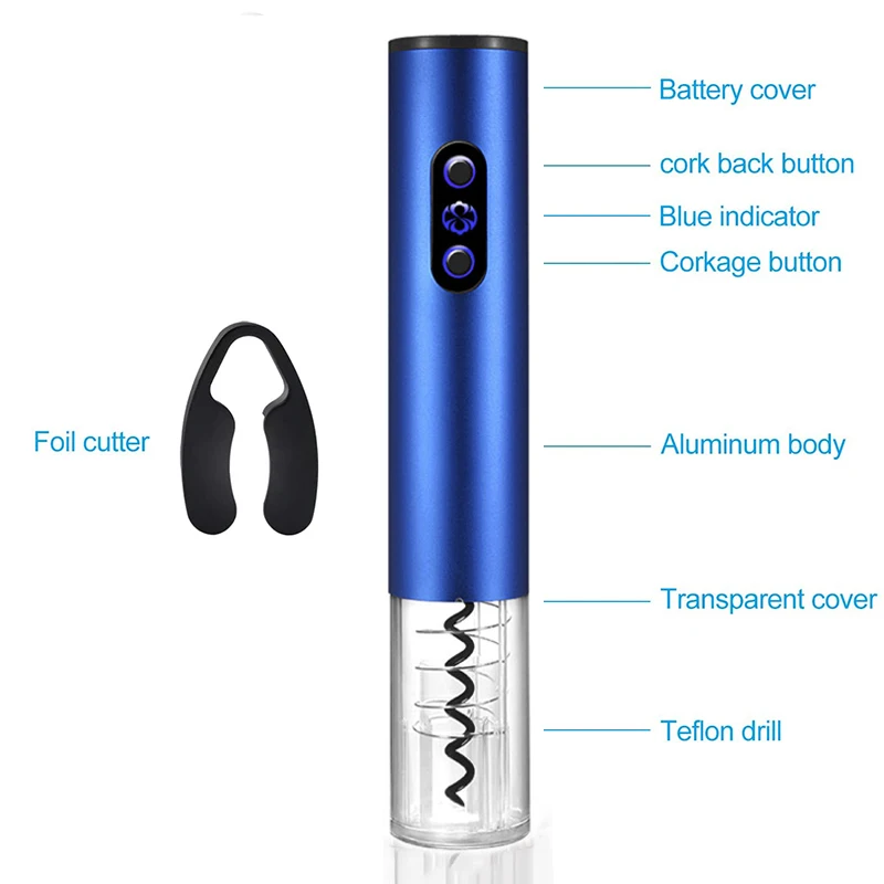 Электрическая открывалка для винных бутылок автоматический штопор с
