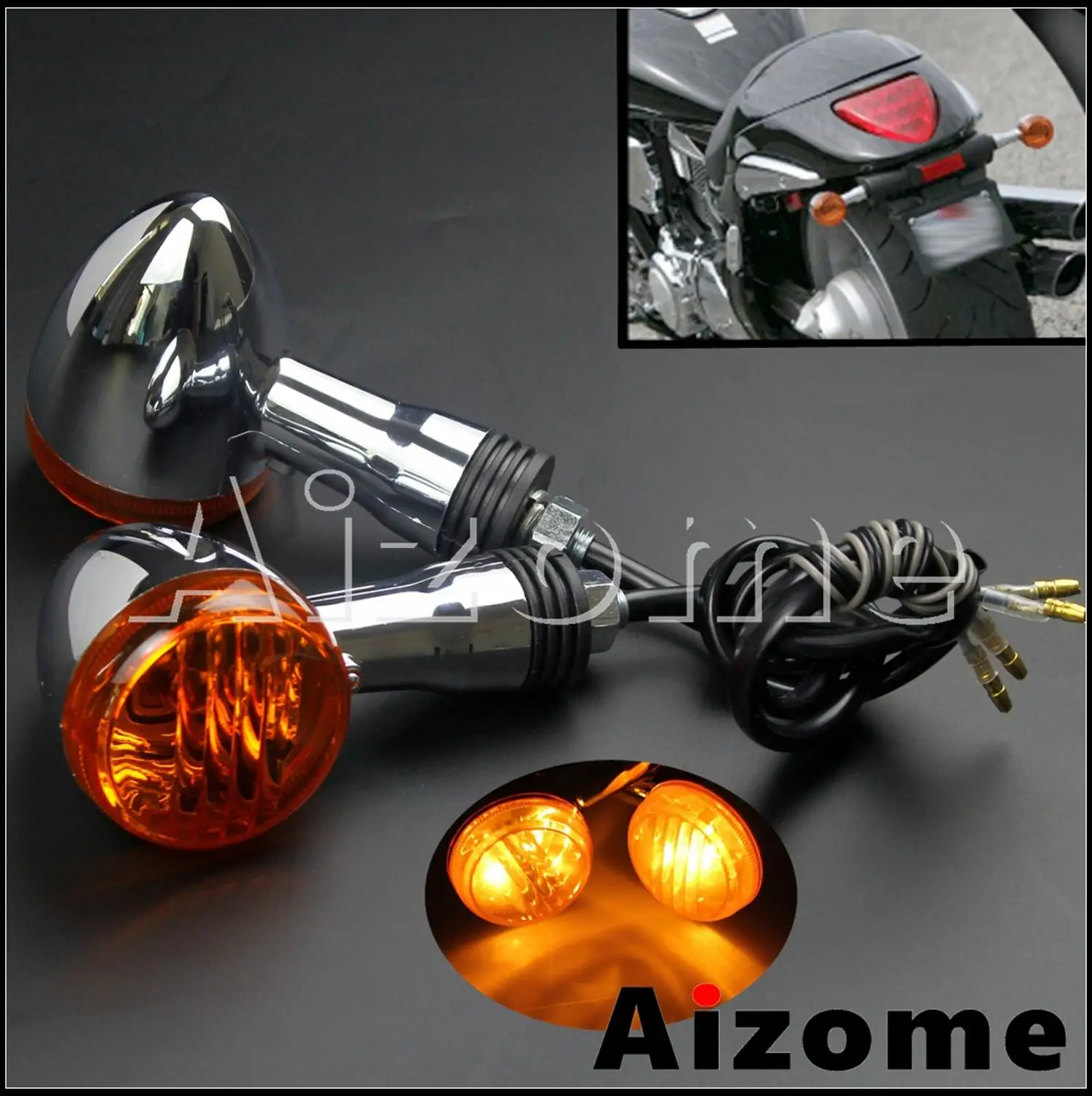 Задний указатель поворота для мотоцикла ходовая лампа фонарь мигающий индикатор