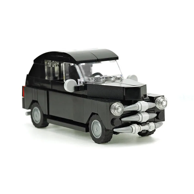 

Diy Antique Vehicle Black Vintage Car Model MOC Building Blocks Creator high-tec Bricks Classic Kids Toy for Children Gift