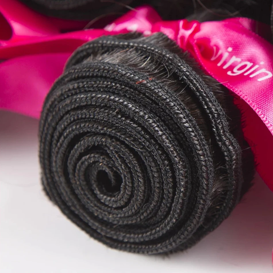 Luvin бразильские девственные волосы глубокая волна 100% человеческие ткет