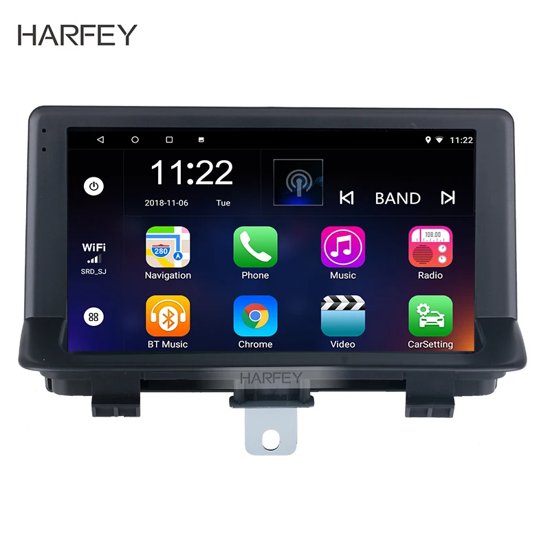 Harfey 9 дюймов Автомобильный мультимедийный плеер GPS 2din Android 10 0 8 ядерный автомобиль
