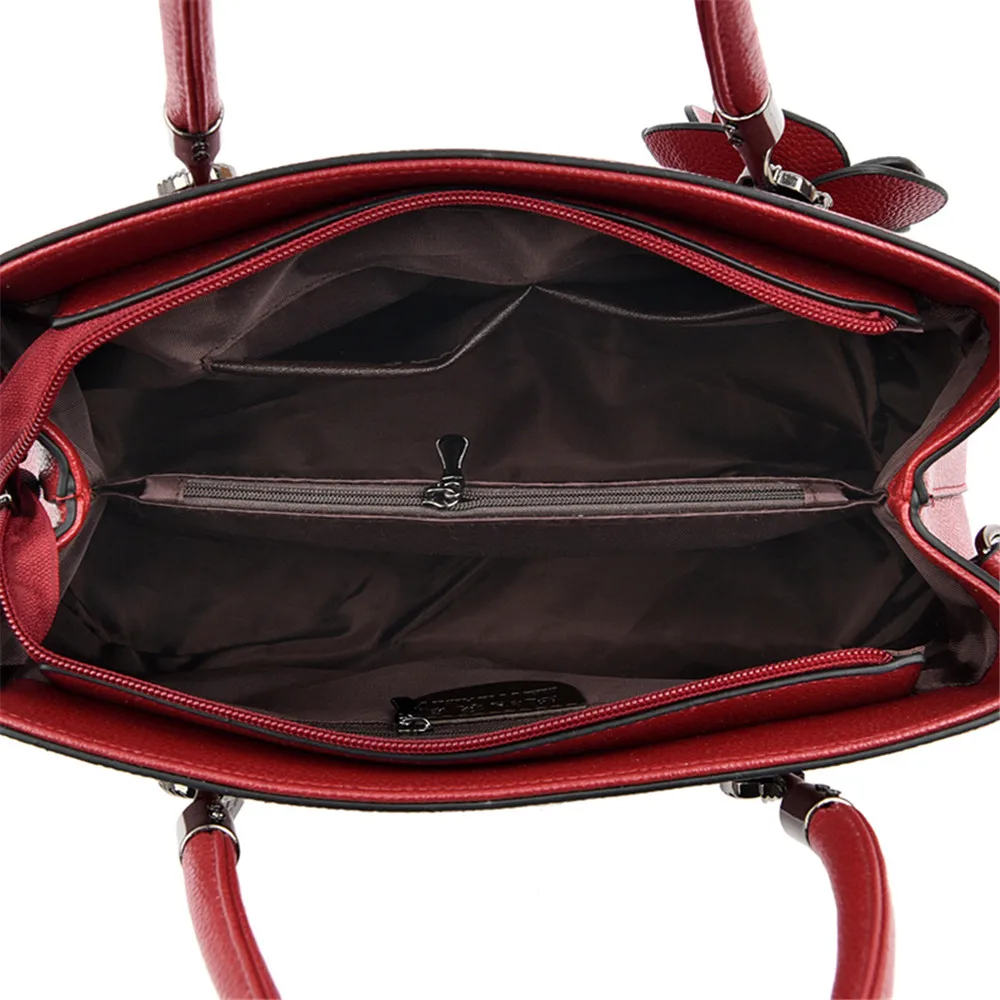 

Rose Tassel Women Tote Bag Designer Genuine Leather Shoulder Handbag Luxury Large Capacity Ladies Simple Travel Crossbody Bag