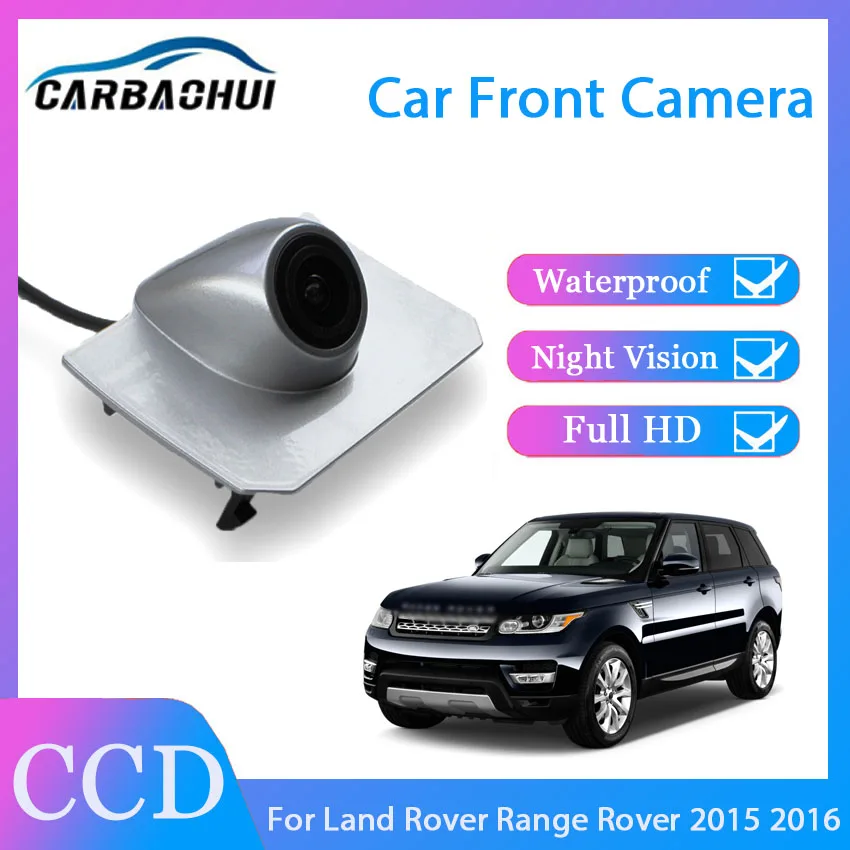 HD CCD high quality Waterproof Night vision Car Front View Grille Camera Positive Image For Land Rover Range Rover 2015 2016
