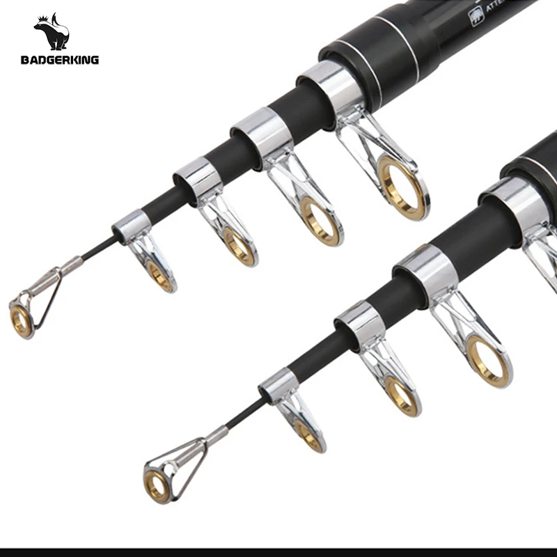 Телескопическая удочка из карбонового материала для пляжной рыбалки