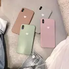 Однотонный силиконовый мягкий чехол для iphone 8 6S 7 8 Plus X XR