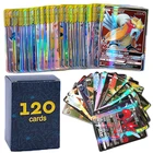 120 шт., без повторов, французские карты V VMAX GX, блестящие карты, Детская открытка, игровая бирка, командная битва, торговая карта, лидер продаж, детская игрушка в подарок