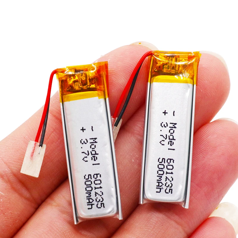 3 7 V 500mAh аккумуляторная батарея 601235 литий полимерные ионные аккумуляторы для DIY Mp3