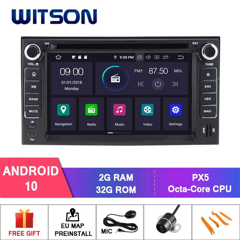 WITSON Android 10 0 Восьмиядерный автомобильный DVD-плеер GPS для KIA CERATO SPORTAGE SORENTO SPECTRA 4 Гб ОЗУ